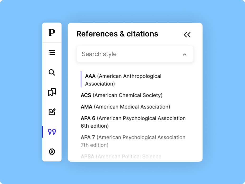 Referencing & Citations